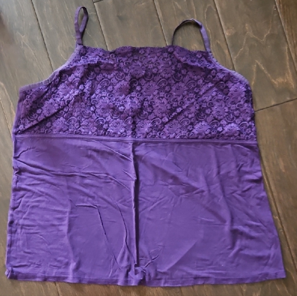 Lane Bryant Purple Lace Camisole